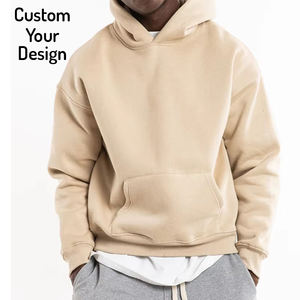 Sweat à capuche unisexe en coton de haute qualité avec mousse 3D pour l'hiver, design de logo personnalisé, sweat à capuche surdimensionné lourd pour homme - Product Image 1
