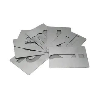 <span class=keywords><strong>Pochoir</strong></span> en <span class=keywords><strong>métal</strong></span> avec lettres de l'<span class=keywords><strong>alphabet</strong></span>, avec revêtement en aérosol, prix de vente directe d'usine - Product Image 1
