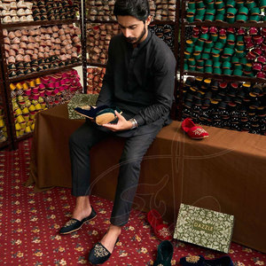 Top Performance Quality Made <b>Men</b> <b>Khussa</b> Black Color Light Weigt <b>Men</b> <b>Khussa</b> Anti Slip <b>Men</b> <b>Khussa</b> - Product Image 6