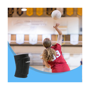 Rodilleras de punto grueso transpirables para voleibol, protección universal unisex para todas las estaciones, diseño de fácil colocación. - Product Image 6