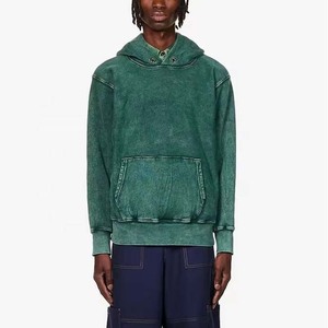Sudadera con capucha extragrande personalizada de algodón 100% para hombre, Sudadera con capucha vintage desgastada con lavado ácido para hombre, Sudadera con capucha desteñida al sol para hombre - Product Image 4