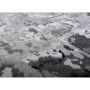 Alfombra de Lana y Seda de Bambú Anudada a Mano Kavi Ivory, Colección Chaos Theory-Esk-400, Alfombra Rectangular con Patrón Abstracto para el Hogar y el Pasillo - Product Image 3