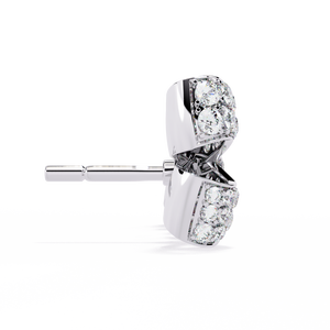 Pendientes geométricos de oro de 14 quilates con diamante cultivado en laboratorio (oro rosa, blanco y amarillo) - Product Image 1