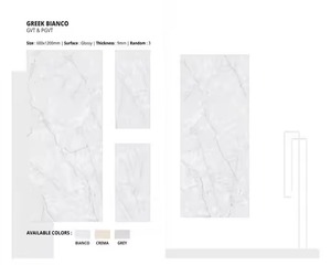 Hot New Concept Italy Grey Azulejos de porcelana pulida 60x120cm para azulejos de suelo y pared - Product Image 5