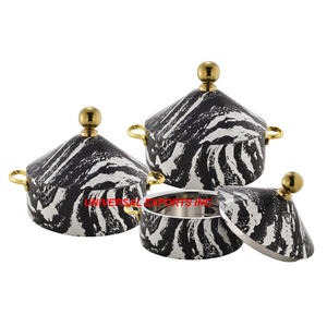 Gold Finished Stainless Steel Classic Hotpot Multi-functional Eco-Friendly Handmade Casserole Shape Tableware Fancy Metal <b>Food</b> - Product Image 6