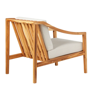 Sillas de Salón Hechas de Madera de Teca Resistente, Aptas para Cargas Pesadas, con Forro de Espuma Suave y Tela Lisa - Product Image 3