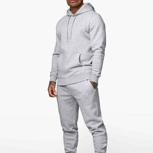 Survêtements décontractés à capuche en polyester/coton, grande taille, unis, confortables, élégants, OEM, coupe régulière, personnalisés, séchage rapide, manches longues - Product Image 1