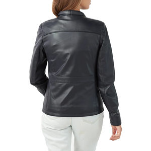 Meilleure veste en cuir pour femme, dernière tendance, entièrement personnalisée, veste en cuir respirante, manches longues, veste unie pour femme - Product Image 2