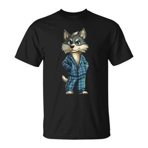 T-shirt pigiama lupo da sogno per bambini e bambine per promozioni - Product Image 1