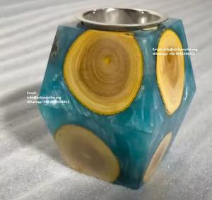 Brûleur de Bakhoor de style arabe de luxe, porte-encens en bois thérapeutique en polyrésine et diffuseur d'aromathérapie pour les mariages et la maison - Product Image 6