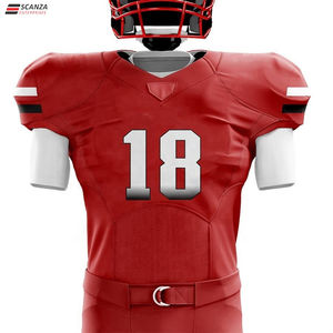 Camiseta de Fútbol Americano Personalizada para Jóvenes y Adultos, Diseño Transpirable, Nombre del Jugador Bordado, Numeración, Manga Corta, Talla Grande - Product Image 5