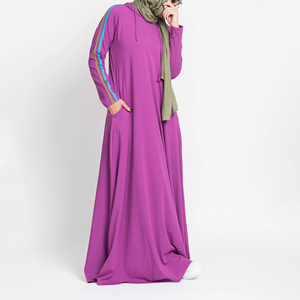 Abayas pour femmes de style papillon simple et modeste de couleur unie vêtements islamiques Maxi personnalisés caftan Robe en mousseline de soie Abaya musulmane unie - Product Image 1