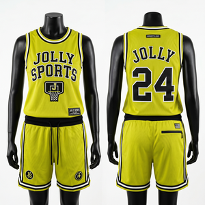 Womens Basketball Jersey And Short <b>Set</b> GSM Breathable <b>Mesh</b> Fabric Yellow Black Side Panel Custom Sublimation Print Women's <b>Sets</b> - Product Image 3