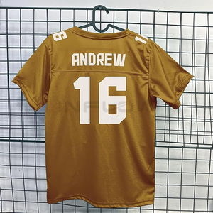 Camiseta de Fútbol Americano Personalizada de Talla Grande, Transpirable, de Malla y con Impresión Digital, con Nombre y Número del Equipo - Product Image 5