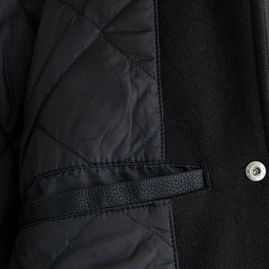 Personalizado de los hombres 100% de lana de cuero genuino mangas Varsity chaqueta Chenille bordado parche Logo Streetwear Bomber Letterman estilo - Product Image 3