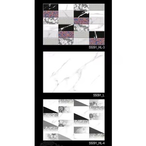 Prix bas Fournisseur de l'Inde OEM Forme carrée 12x18 Modern Art Designer Mur Céramique Matériaux de construction Carreaux muraux étanches - Product Image 2