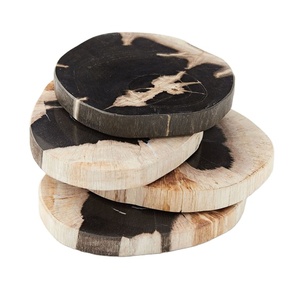High Quality Premium Custom Engraved logo Round Square Raw Wood Bamboo Beech Acacia Wooden <b>Coaster</b> <b>for</b> <b>Drinks</b> - Product Image 1