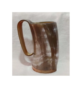 Taza de cerveza vikinga de cuerno de Búfalo con piezas largas pulidas hechas a mano y tamaño personalizado para bares de festivales y uso de regalos - Product Image 4