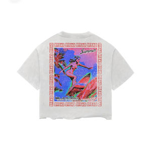 Conjunto de Camiseta y Pantalones Cortos de Verano 100% Algodón para Hombre y Mujer, Estilo Vintage, 2 Piezas - Product Image 5