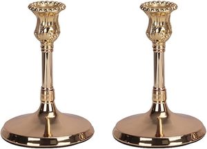เชิงเทียนทองเหลืองชุบทองสำหรับตกแต่งบ้านเชิงเทียนที่ทำด้วยมือ - Product Image 2