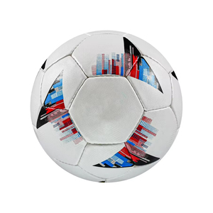 Ballon de football d'entraînement en cuir PU cousu à la machine de taille standard professionnelle en gros, logo personnalisé, poids officiel - Product Image 1