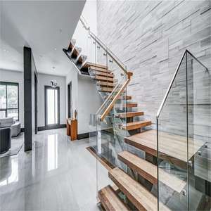 Escalera Flotante Mono Beam DB, Escalera Comercial <span class=keywords><strong>de</strong></span> <span class=keywords><strong>Hierro</strong></span> Galvanizado en Caliente con Peldaños <span class=keywords><strong>de</strong></span> Madera <span class=keywords><strong>para</strong></span> Interiores Costeros <span class=keywords><strong>de</strong></span> Lujo - Product Image 5