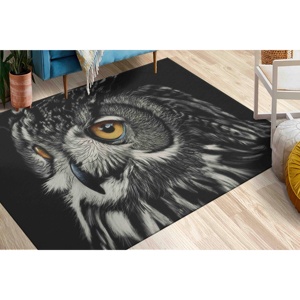 Alfombra con Estampado de Búho: Alfombra Antideslizante, Alfombra Suave No Tejida - Product Image 4