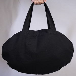 Fashionable Solid Color Organic Cotton Eco-friendly Tote Bag Zipper Closure Custom <b>Printed</b> Reusable Shoulder Bag Promotional - Product Image 2