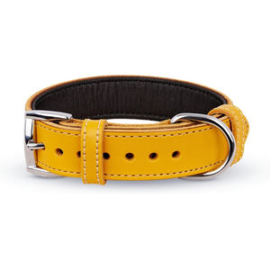 ปลอกคอสุนัขหนังวัวแท้หัวเข็มขัดโลหะหนังวัวแท้นุ่มสบายเป็นพิเศษ - Product Image 1