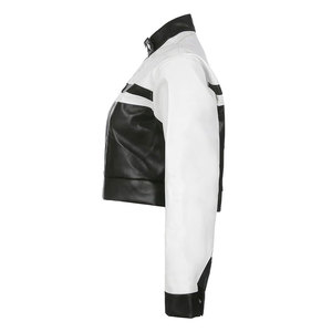 QASWA SPORTS Women's Genuine Leather <b>Motorcycle</b> Jacket-Eco-Friendly Windproof Breathable Fur Trim Zipper Closure Made Pakistan - Product Image 4