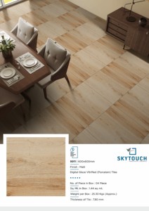 Carreaux de bois en porcelaine de super qualité pour jardin bon marché de haute qualité en provenance d'Inde - Product Image 5