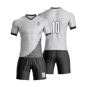 Conjunto de Camiseta de Fútbol Personalizada Ronpex International para Hombre, Color Rosa, con Estampado Geométrico, Cuello en V, Manga Corta, Secado Rápido, Poliéster - Product Image 3