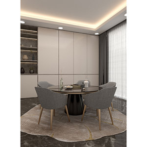 Alfombra Aibz-1007 de Seda de Bambú Anudada a Mano, Color Marfil, Patrón Abstracto, Rectangular de 4m, Viscosa y Poliéster, para Hogar, Sala de Estar y Dormitorio - Product Image 5