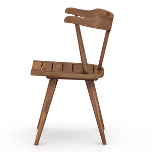 Chaise de salle à manger de couleur marron pour l'intérieur et l'extérieur - Product Image 3