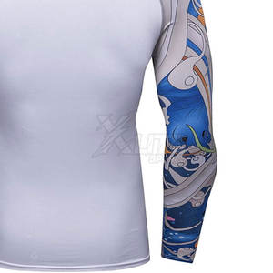 Camiseta de Compresión (Rash Guard) Multiusos para Hombre, MMA, Spandex/Poliéster, Tejido Elástico Suave, Transpirable, Secado Rápido, Manga Larga, Ajuste Cómodo, para Actividades al Aire Libre - Product Image 6
