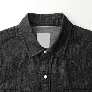 Chemise en jean 100 % coton respirante, nouveau style, faible MOQ, écologique, coupe facile, toucher confortable, personnalisable - Product Image 3