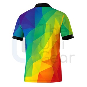 Vêtements de sport de golf pour hommes et femmes, en tissu polyester tricoté, sur mesure, à 2 boutons, décontractés, respirants, vente en gros - Product Image 3