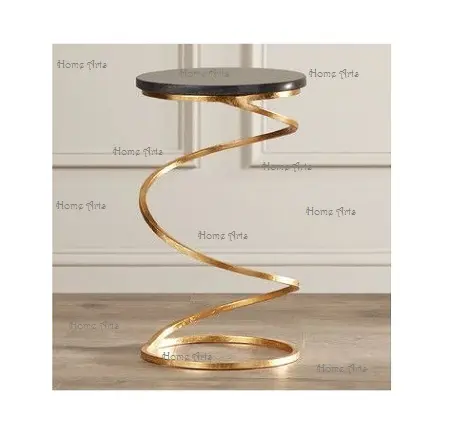 ベストセラーのための金属とガラスのサイドテーブル最高品質の丸い形のソファセンターテーブルトレンドデザイン