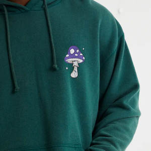 Sudadera con capucha extragrande de forro polar grueso con cremallera para hombre, estilo urbano, 100% algodón mezclado, invierno - Product Image 3