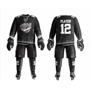 Ensembles de hockey sur glace unisexes réversibles entièrement personnalisés OEM Team Wear pour les joueurs d'entraînement 100% Polyester Quick Dry Breathable - Product Image 6