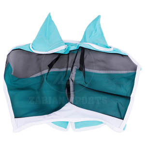 Maille durable de voile de mouche de cheval léger de haute qualité pour l'équitation et l'ajustement sécurisé avec des bords élastiques - Product Image 3