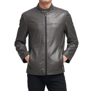 Personalizable de alta calidad OEM chaqueta de cuero de invierno para los hombres de estilo Vintage suave impermeable lona chaqueta de moda para los hombres - Product Image 2