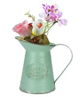 Maceta Ligera de Hierro Forjado a Mano, Ecológica, Moderna, Vintage, con Diseño Floral, para Colgar en el Jardín, Interiores y Exteriores