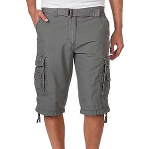 High Quality Best Selling Men's <b>Elastic</b> <b>Waist</b> 100% Cotton <b>Cargo</b> <b>Shorts</b> Breathable Quick Dry Training Wear Casual Use - Product Image 2