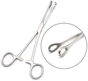 คีมเจาะร่างกายแบบตรงใช้ในการผ่าตัดทำจากสเตนเลสสตีลใช้ในการผ่าตัด - Product Image 2