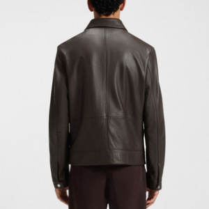 100% vestes en cuir véritable de haute qualité pour hommes/vestes en cuir pour hommes de marque privée personnalisées - Product Image 2