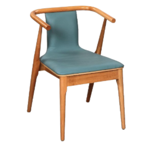 Silla Ejecutiva de Oficina con Estructura de Madera de Teca, Diseño Moderno, Reposabrazos Ajustables con Movimiento Oscilante, para Escuela y Sala de Estar - Product Image 1