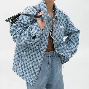 Haute qualité marque de mode hiver Denim <span class=keywords><strong>veste</strong></span> pour hommes mince décontracté manteau chaud col de fourrure <span class=keywords><strong>grande</strong></span> <span class=keywords><strong>taille</strong></span> L-6XL avant Logo uni teint - Product Image 4