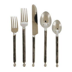 ชุดมีดมีดสเตนเลสขัดเงาสีเงินชุดรับประทานอาหารอินเดีย - Product Image 2