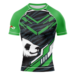 เสื้อมวยปล้ำ MMA แบบป้องกันผื่นสำหรับผู้ชายน้ำหนักเบา2025-26ระบายอากาศได้ดีโลโก้ออกแบบได้ตามต้องการ - Product Image 1